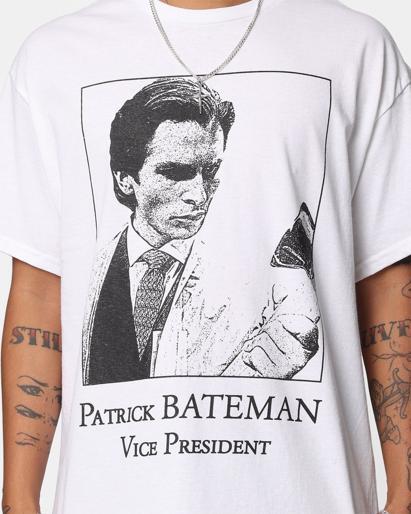 Rats Get Fat X American Psycho Vice President T-Shirt White sold by Culture Kings product image thumbnail 4