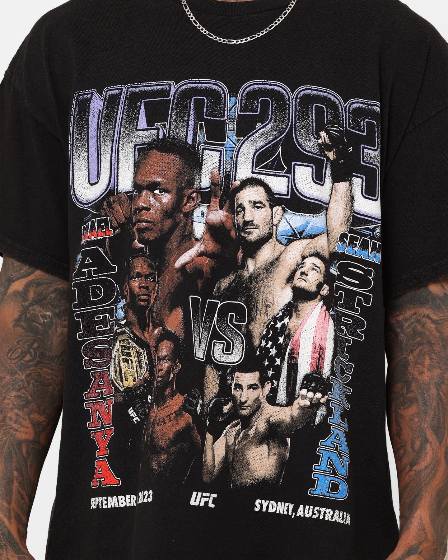 Goat Crew X UFC 293 Card Vintage T-Shirt Black Wash sold by Culture Kings product image thumbnail 3