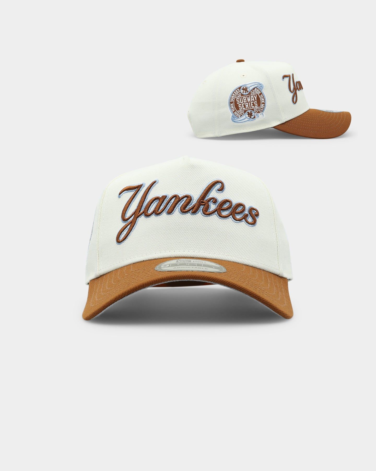 New Era New York Yankees 'Toasted Peanut' 2-Tone 9FORTY A-Frame Snapback White sold by Culture Kings