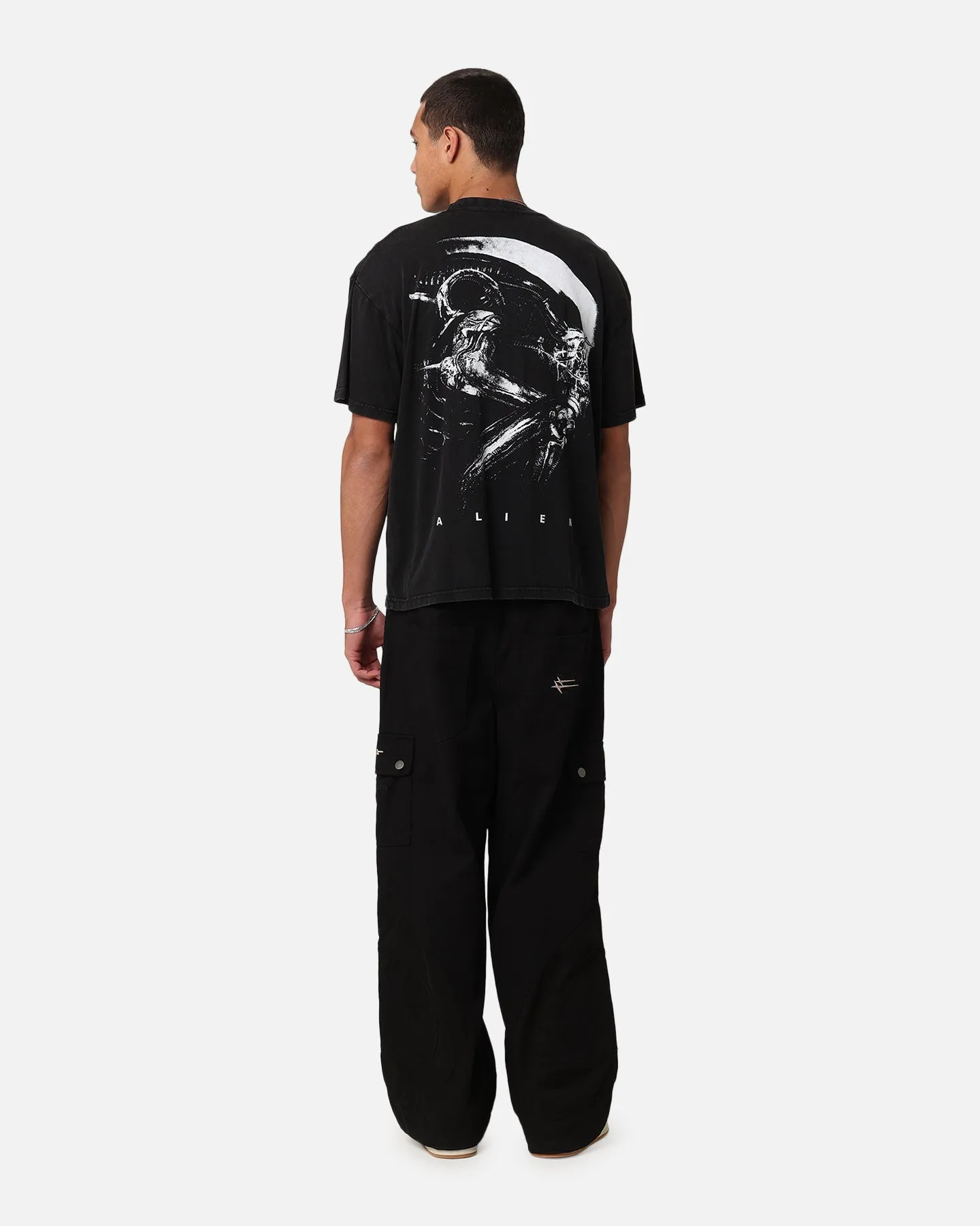 Goat Crew Alien Horror Vintage T-Shirt Black Acidwash sold by Culture Kings product image thumbnail 4