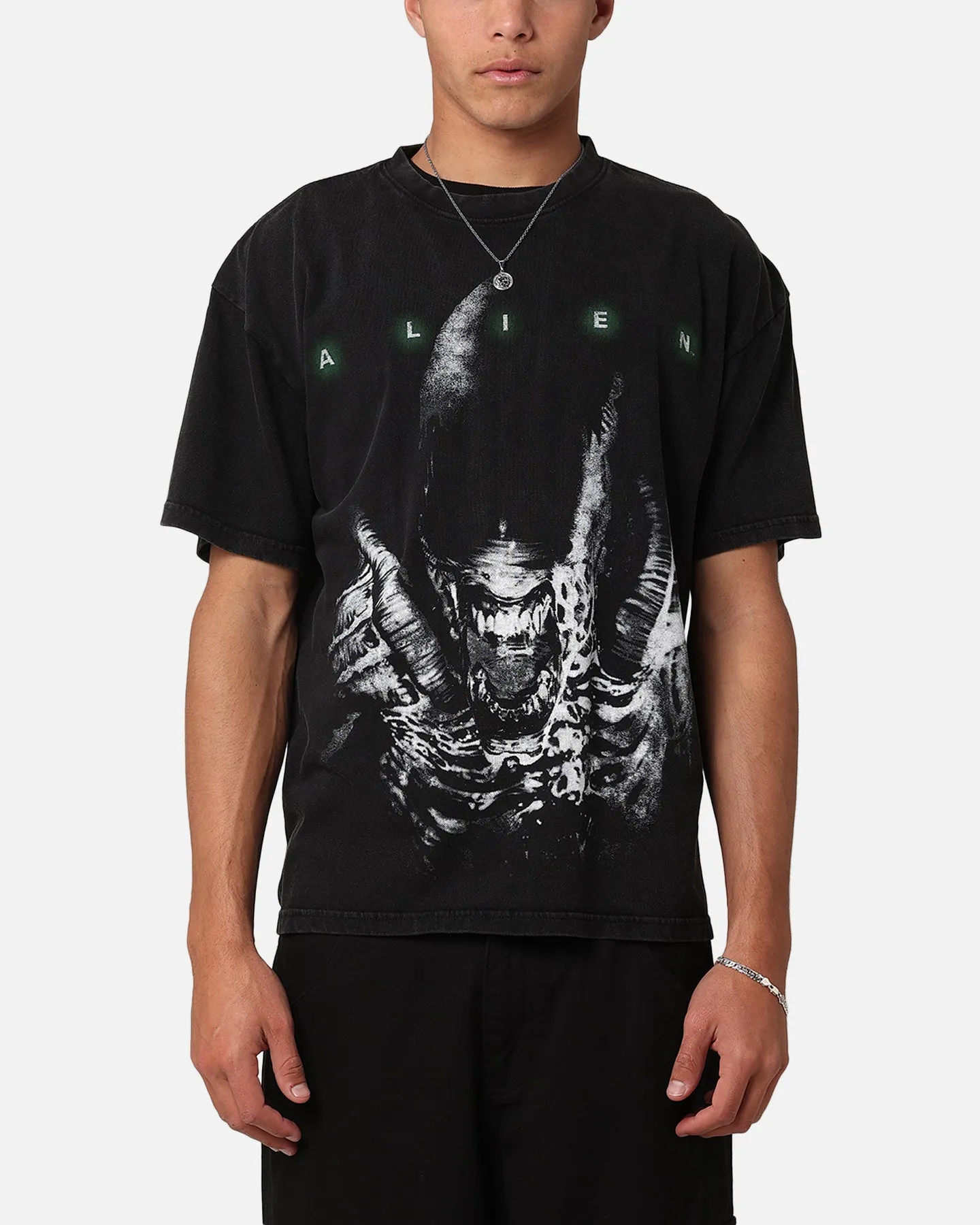 Goat Crew Alien Horror Vintage T-Shirt Black Acidwash sold by Culture Kings