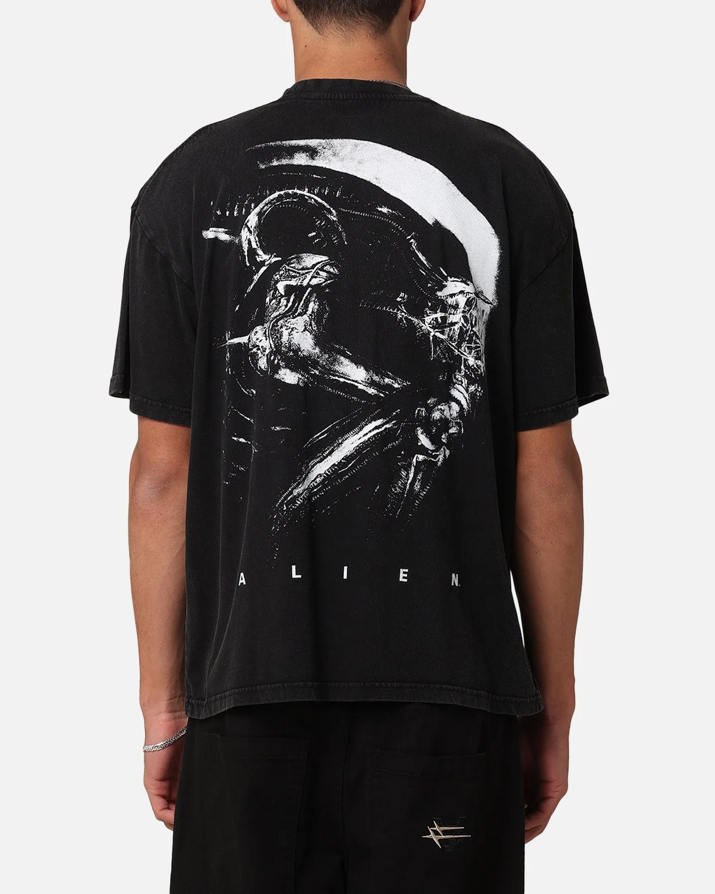 Goat Crew Alien Horror Vintage T-Shirt Black Acidwash sold by Culture Kings product image thumbnail 2