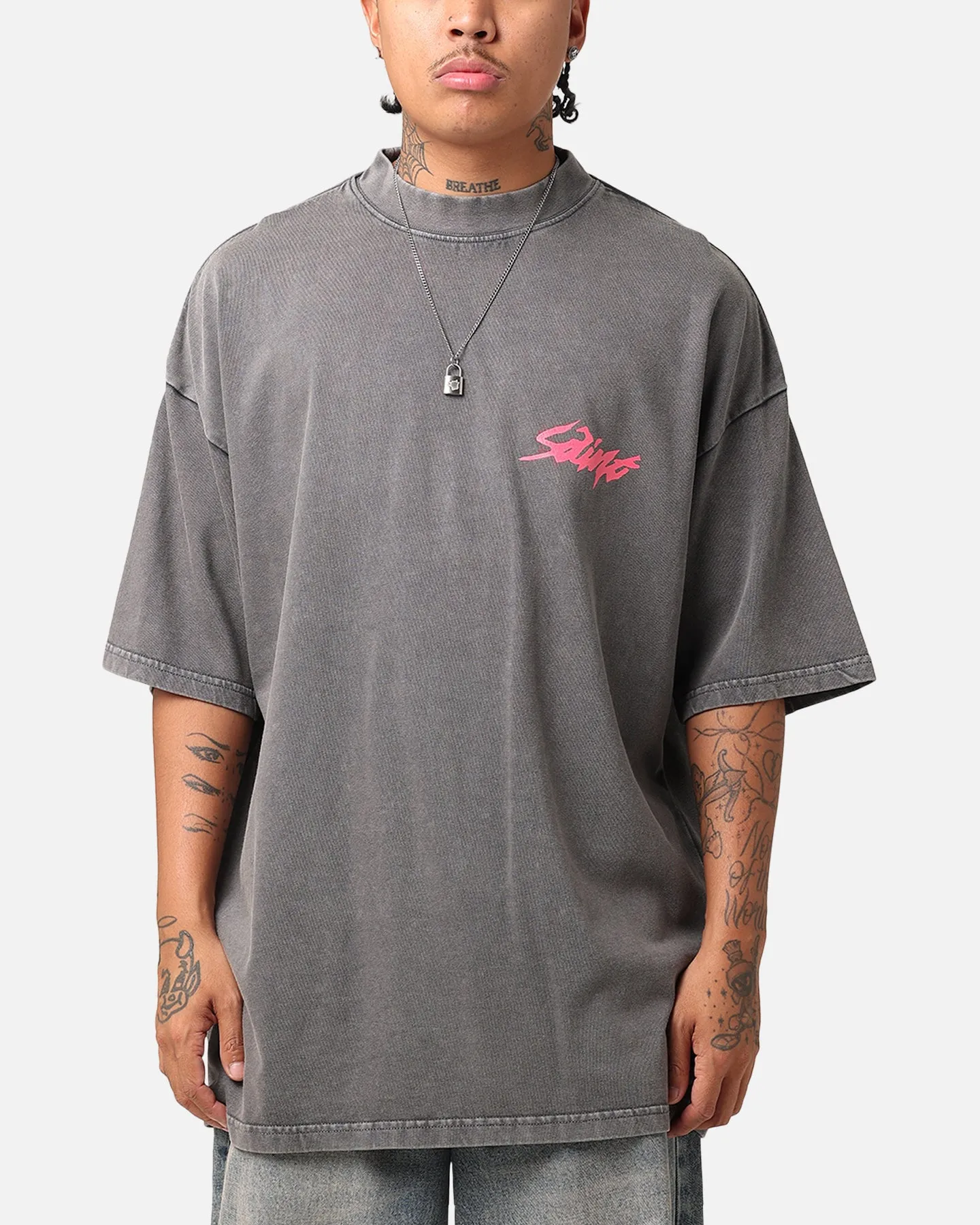 Saint Morta Artistry T-Shirt Washed Charcoal sold by Culture Kings product image thumbnail 2