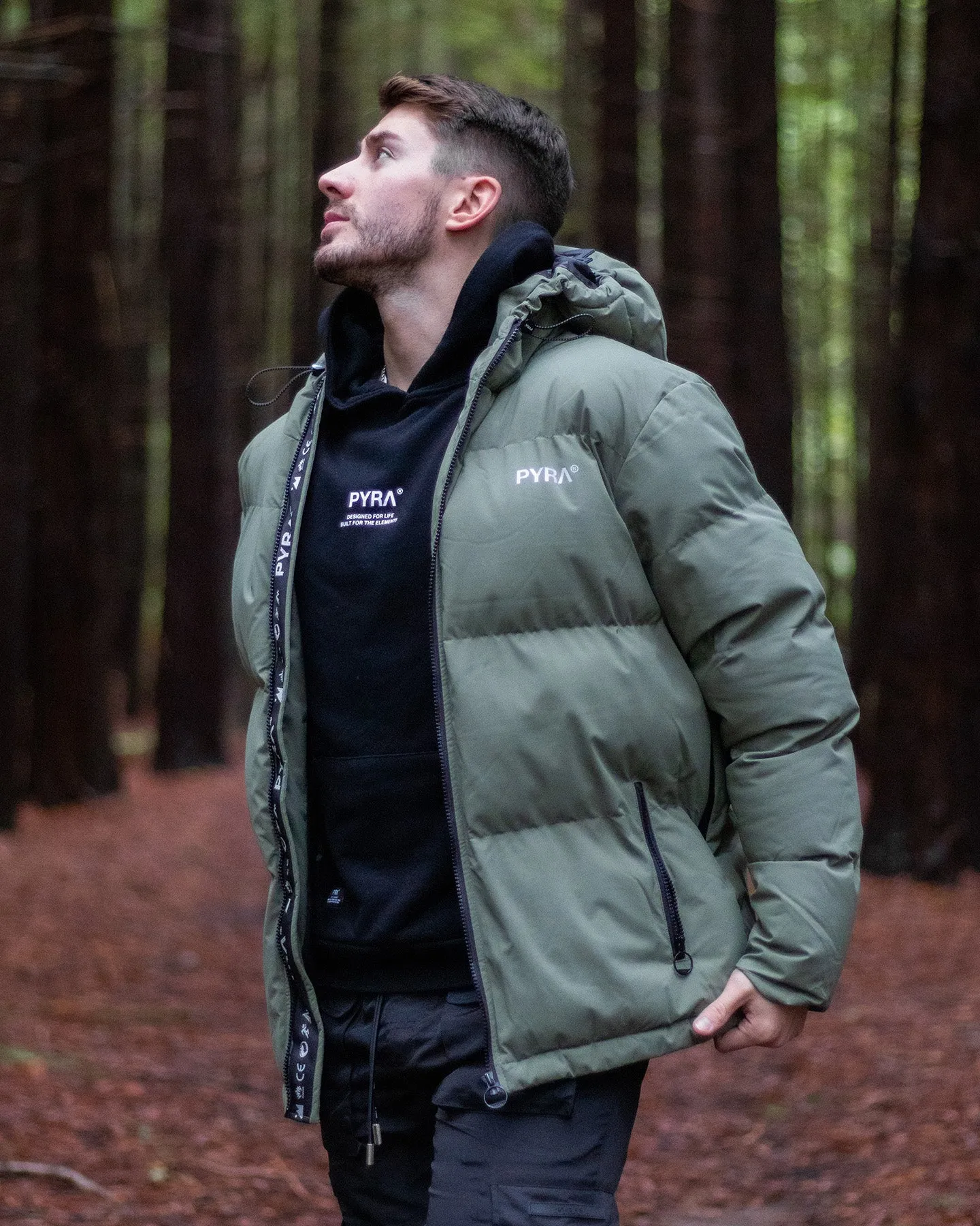 PYRA Alpine Puffa Jacket Olive Green sold by Culture Kings product image thumbnail 4