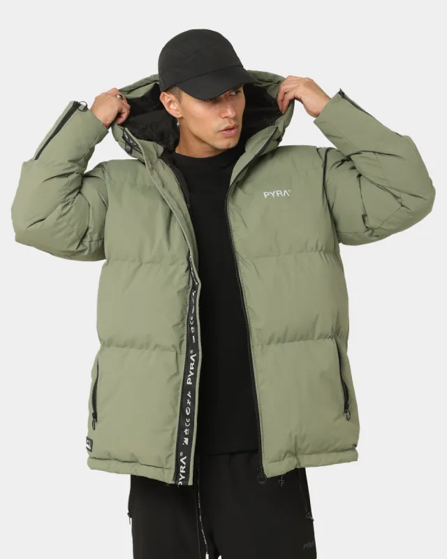 PYRA Alpine Puffa Jacket Olive Green sold by Culture Kings