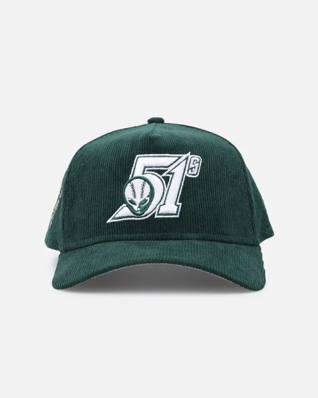 New Era Las Vegas 51s 'Dark Green Cord' 9FORTY A-Frame Snapback Dark Green sold by Culture Kings