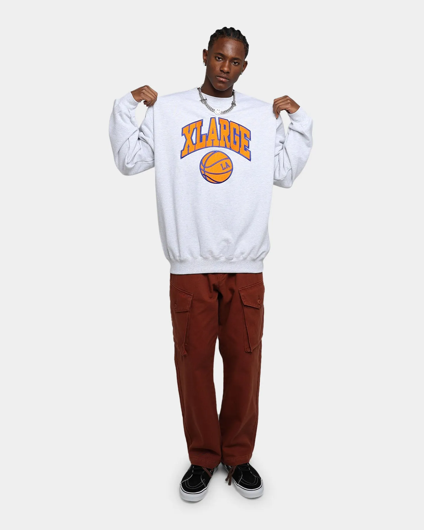 X-Large College Logo Crewneck Ash Grey sold by Culture Kings product image thumbnail 2