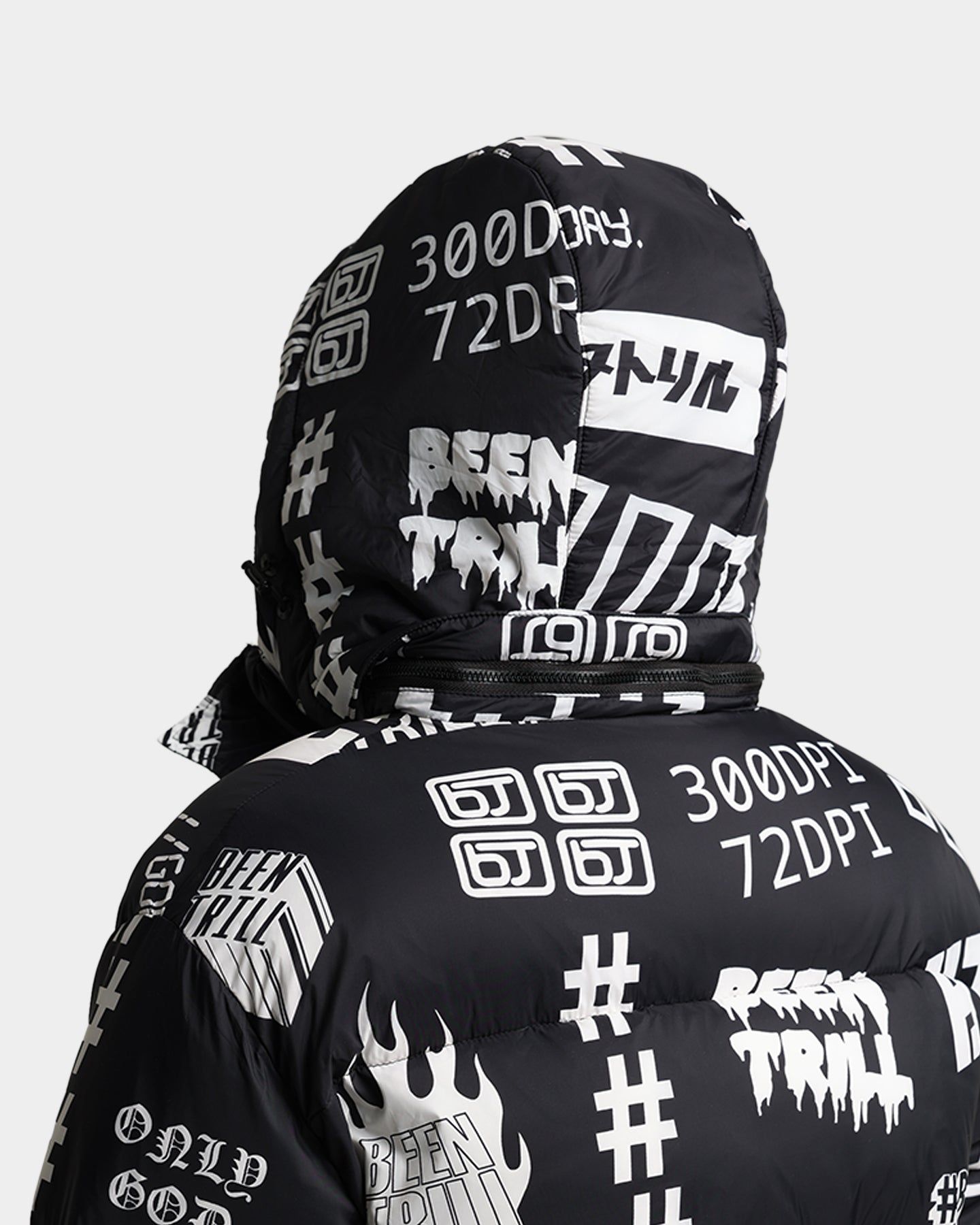 BEENTRILL Logo All Over Puffer Jacket Black sold by Culture Kings product image thumbnail 11