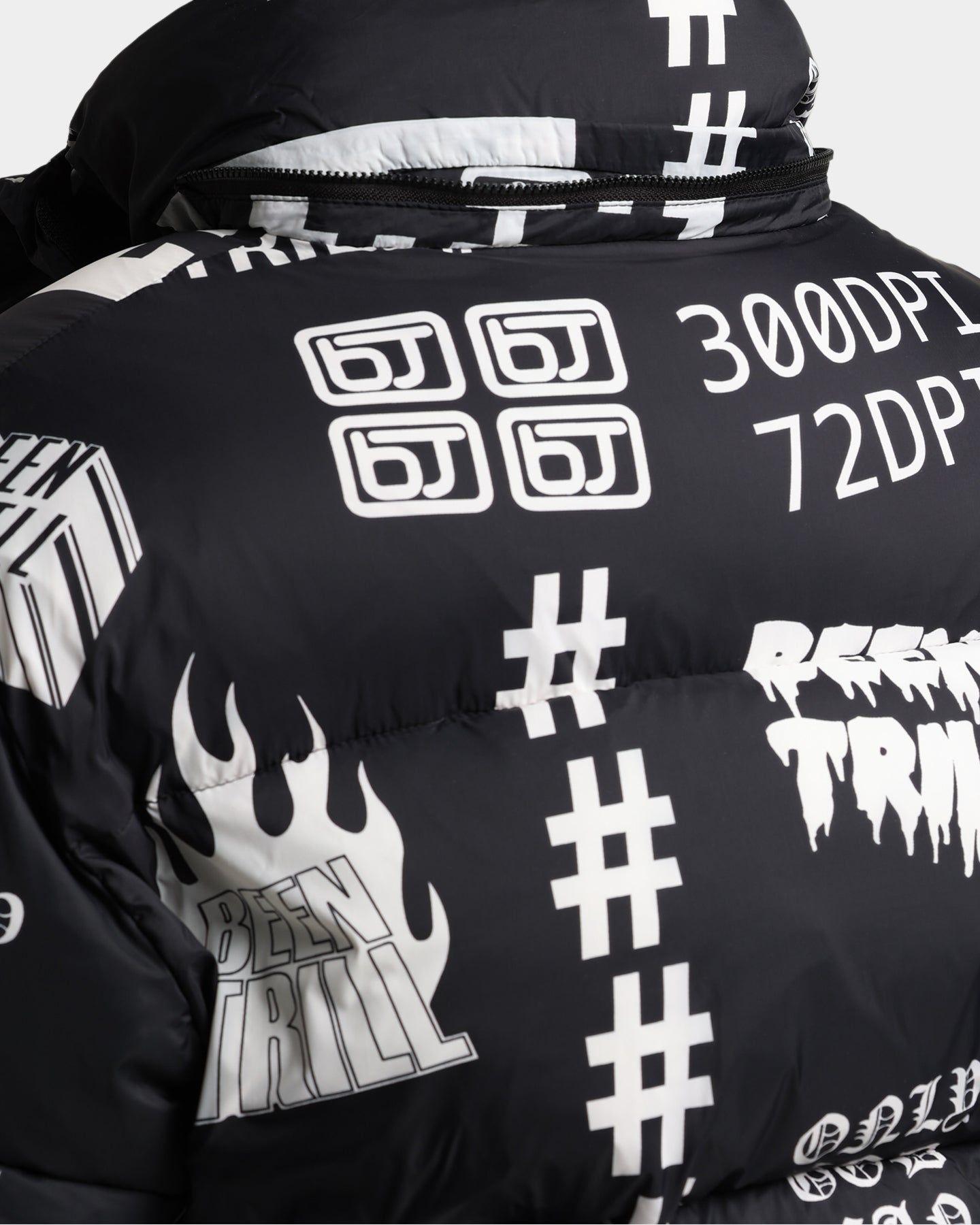 BEENTRILL Logo All Over Puffer Jacket Black sold by Culture Kings product image thumbnail 10