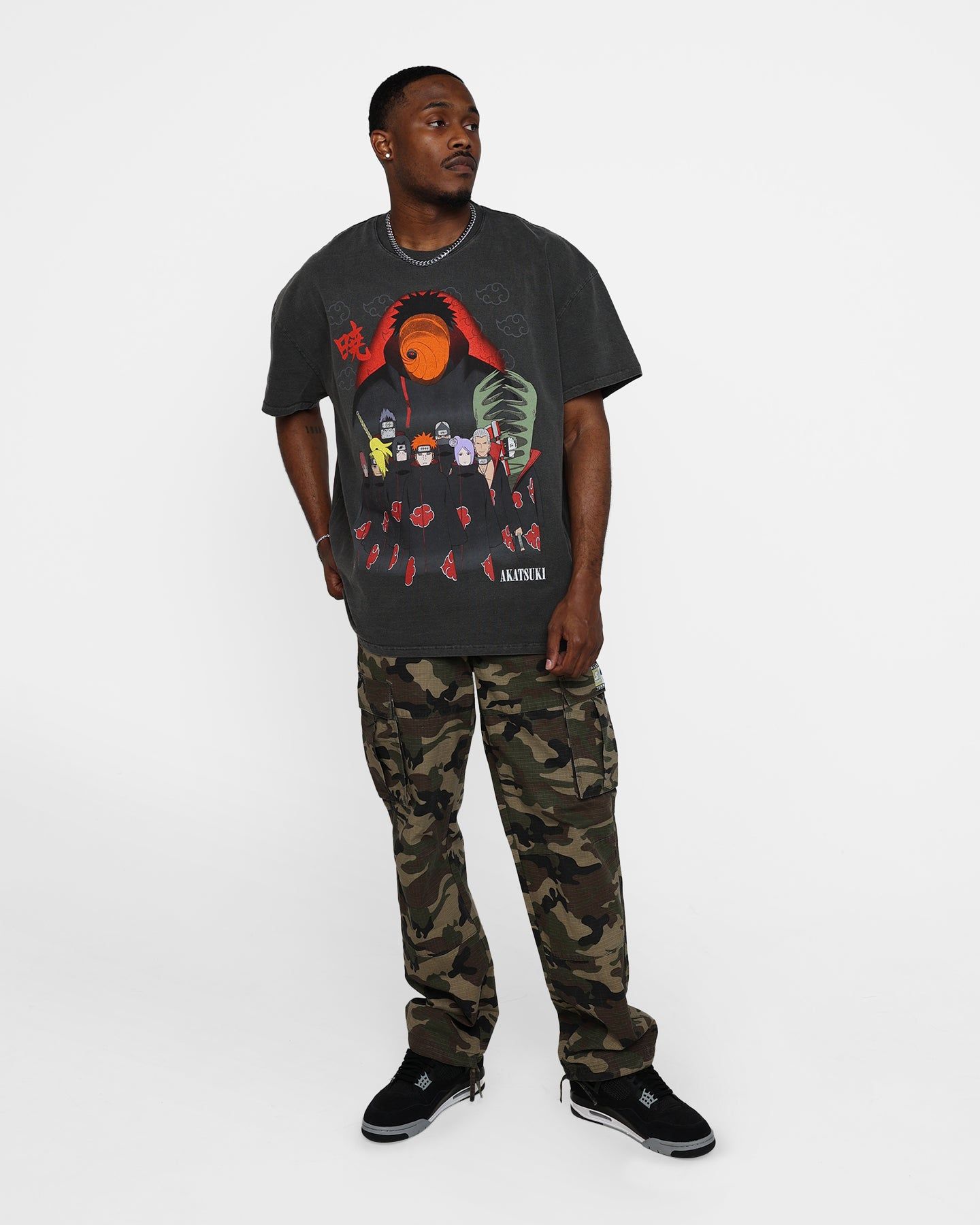 Goat Crew X Naruto Akatsuki Heavyweight Vintage T-Shirt Black Wash sold by Culture Kings product image thumbnail 3