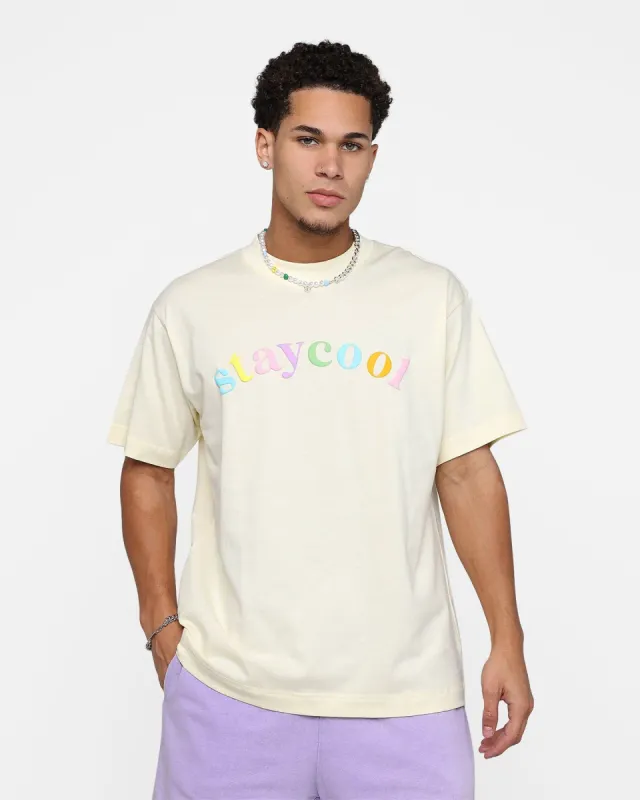 STAYCOOLNYC Rainbow Arch T-Shirt Cream sold by Culture Kings