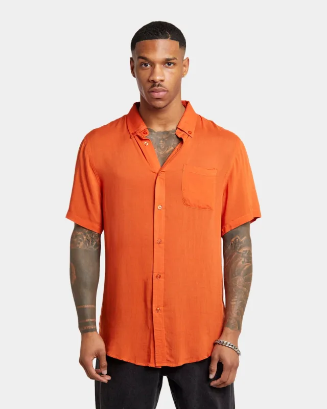 XXIII Dubrovnik Button Up Shirt Dark Orange sold by Culture Kings