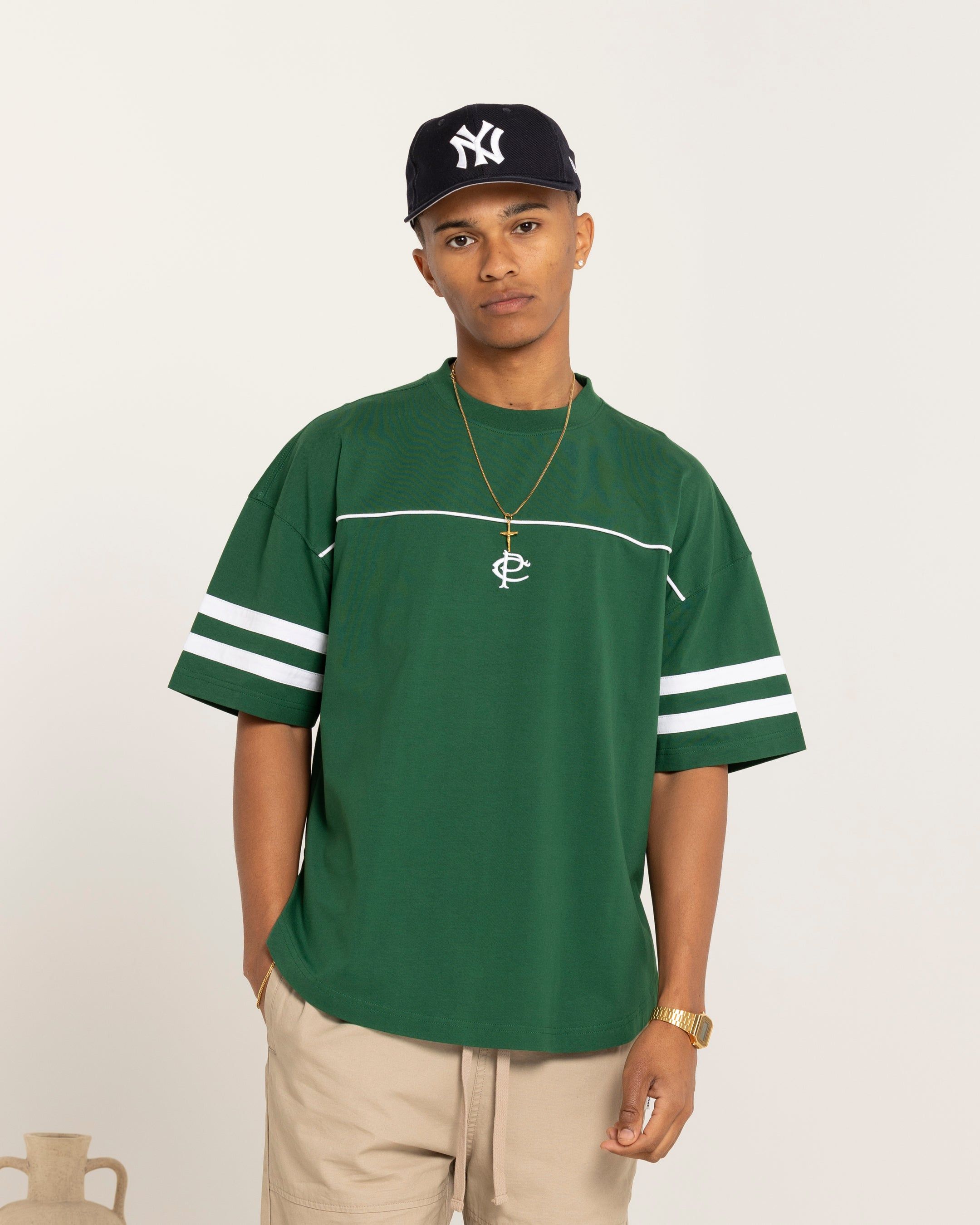 Carre CP Grid Iron T-Shirt Green sold by Culture Kings