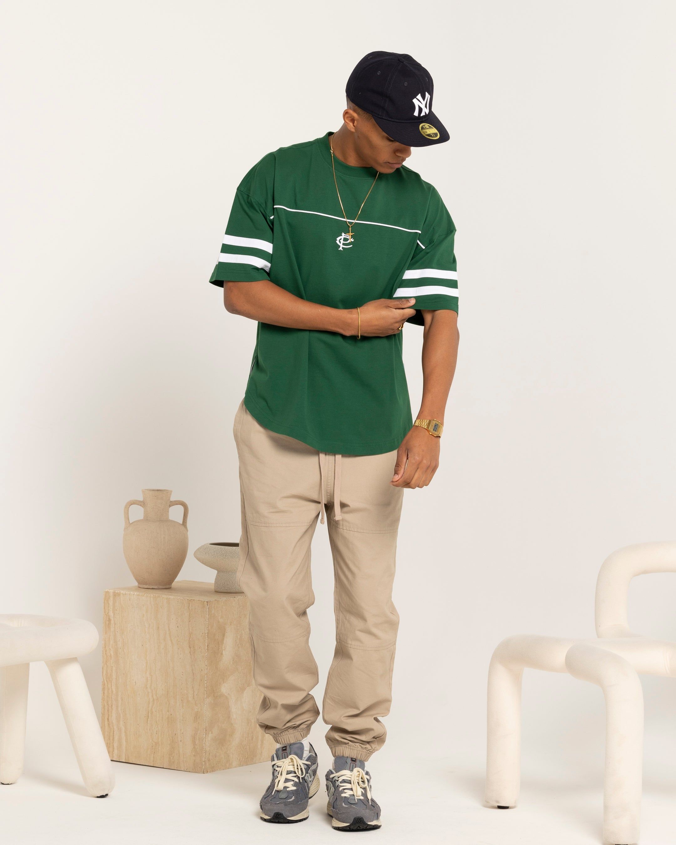Carre CP Grid Iron T-Shirt Green sold by Culture Kings product image thumbnail 2
