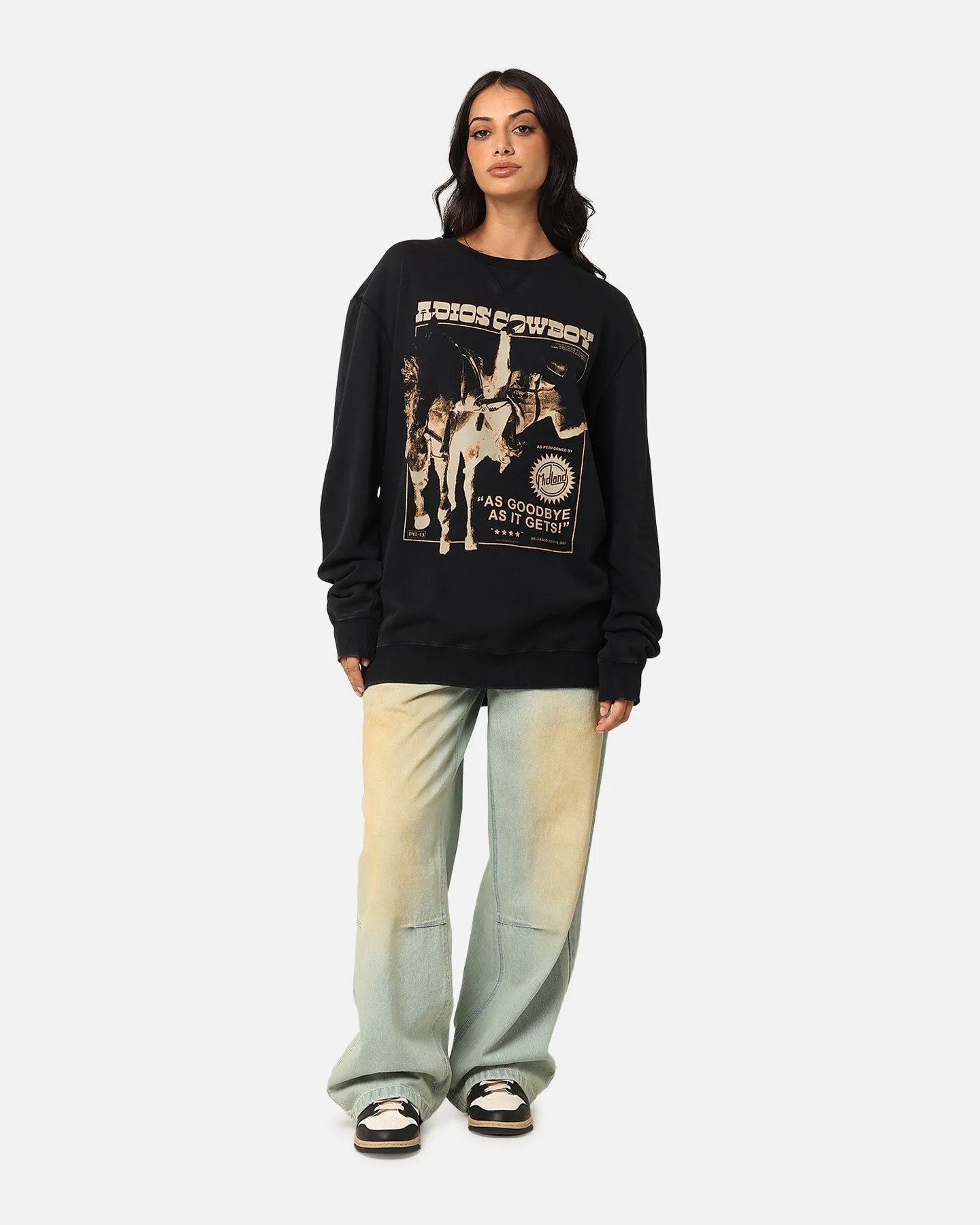 Midland Crewneck Sweater Washed Black sold by Culture Kings product image thumbnail 2