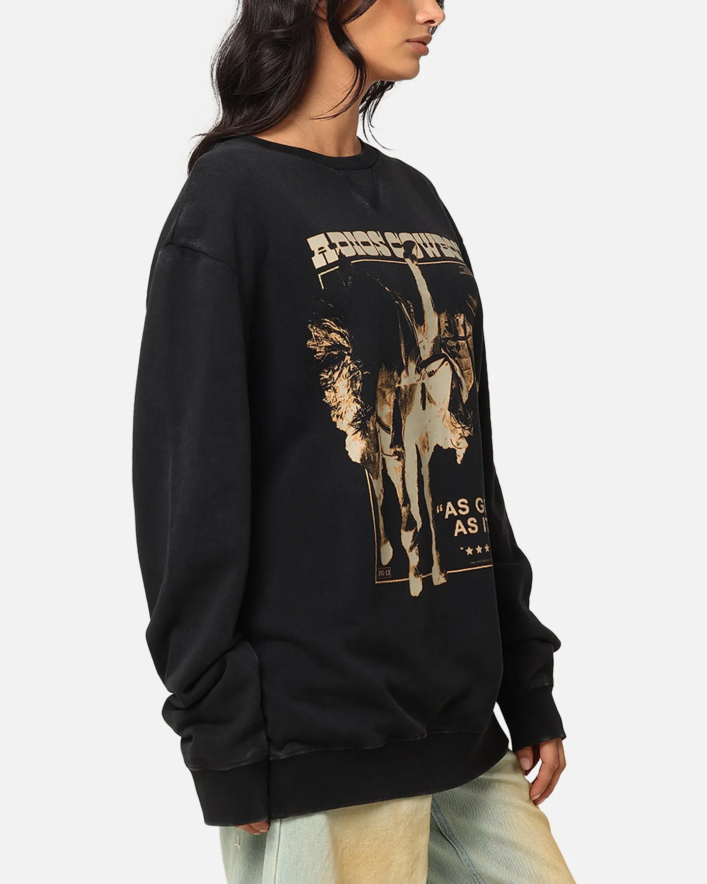 Midland Crewneck Sweater Washed Black sold by Culture Kings product image thumbnail 4