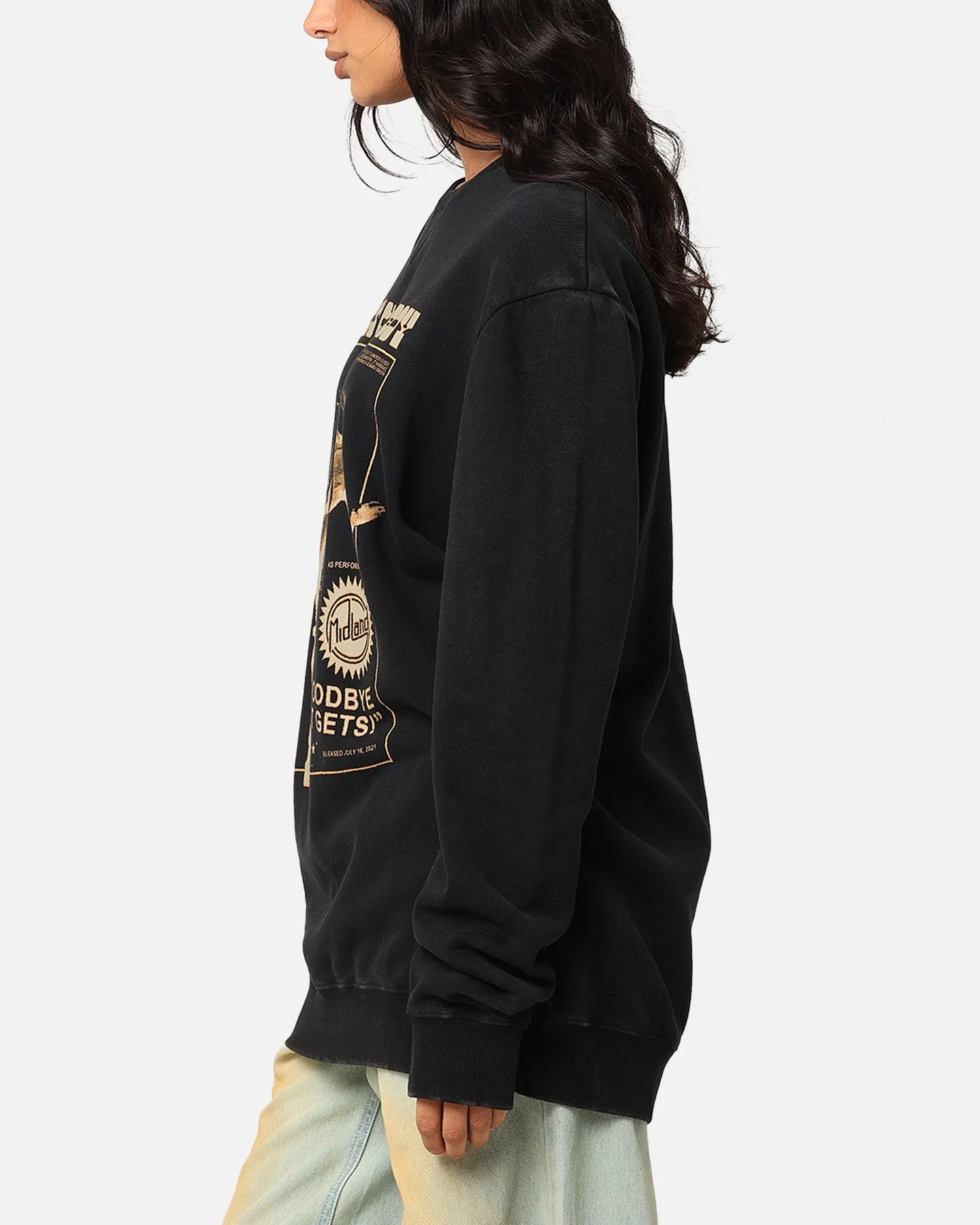 Midland Crewneck Sweater Washed Black sold by Culture Kings product image thumbnail 5