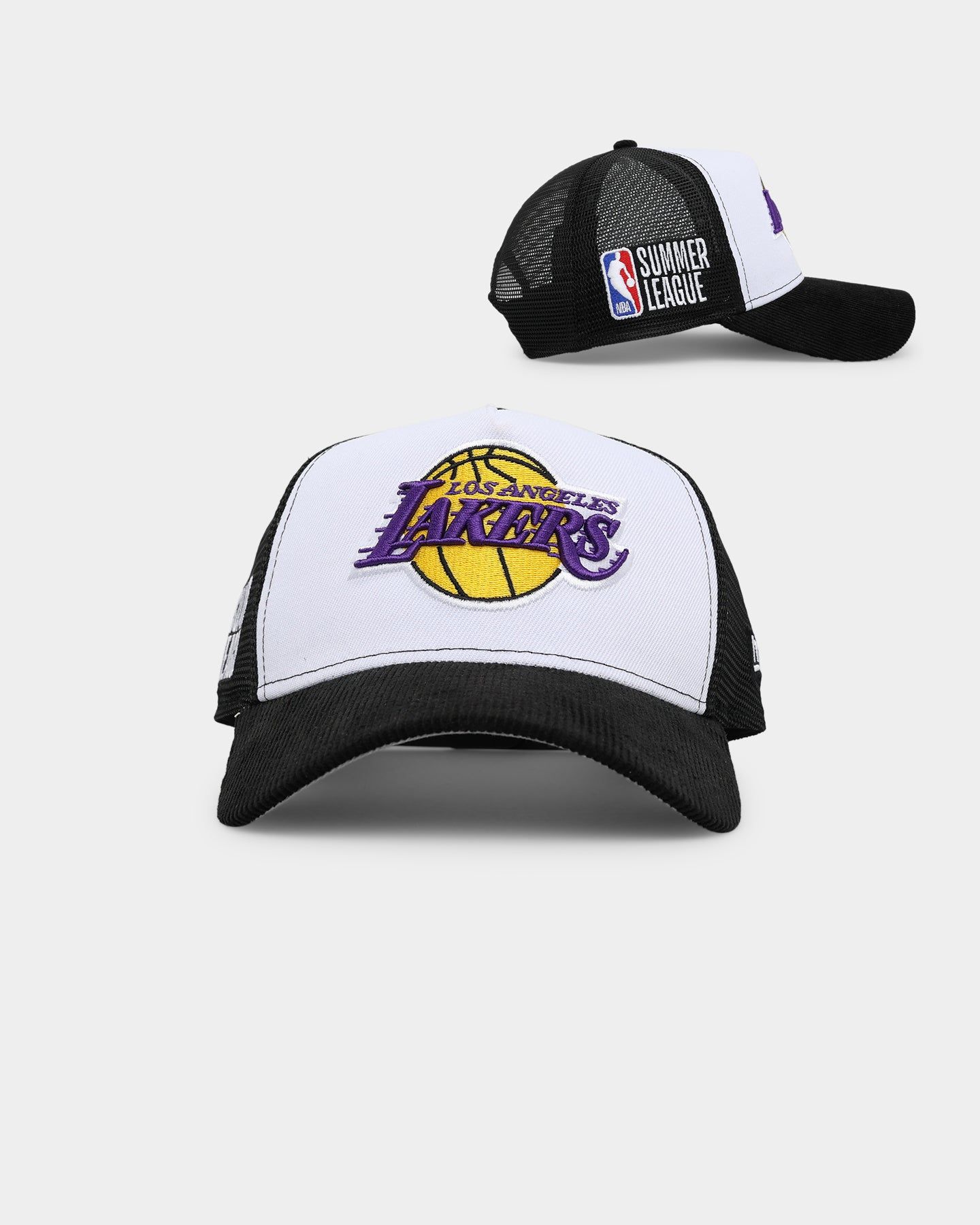 New Era Los Angeles Lakers 'NBA Summer League' 9FORTY A-Frame Snapback Black/White sold by Culture Kings
