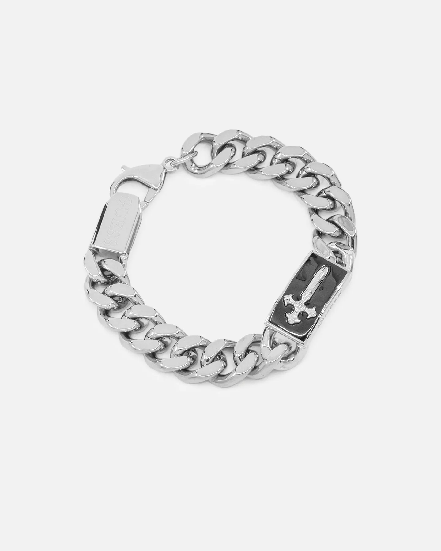 Guess Mainline South Alameda Shield Tag Bracelet Silver sold by Culture Kings product image thumbnail 2