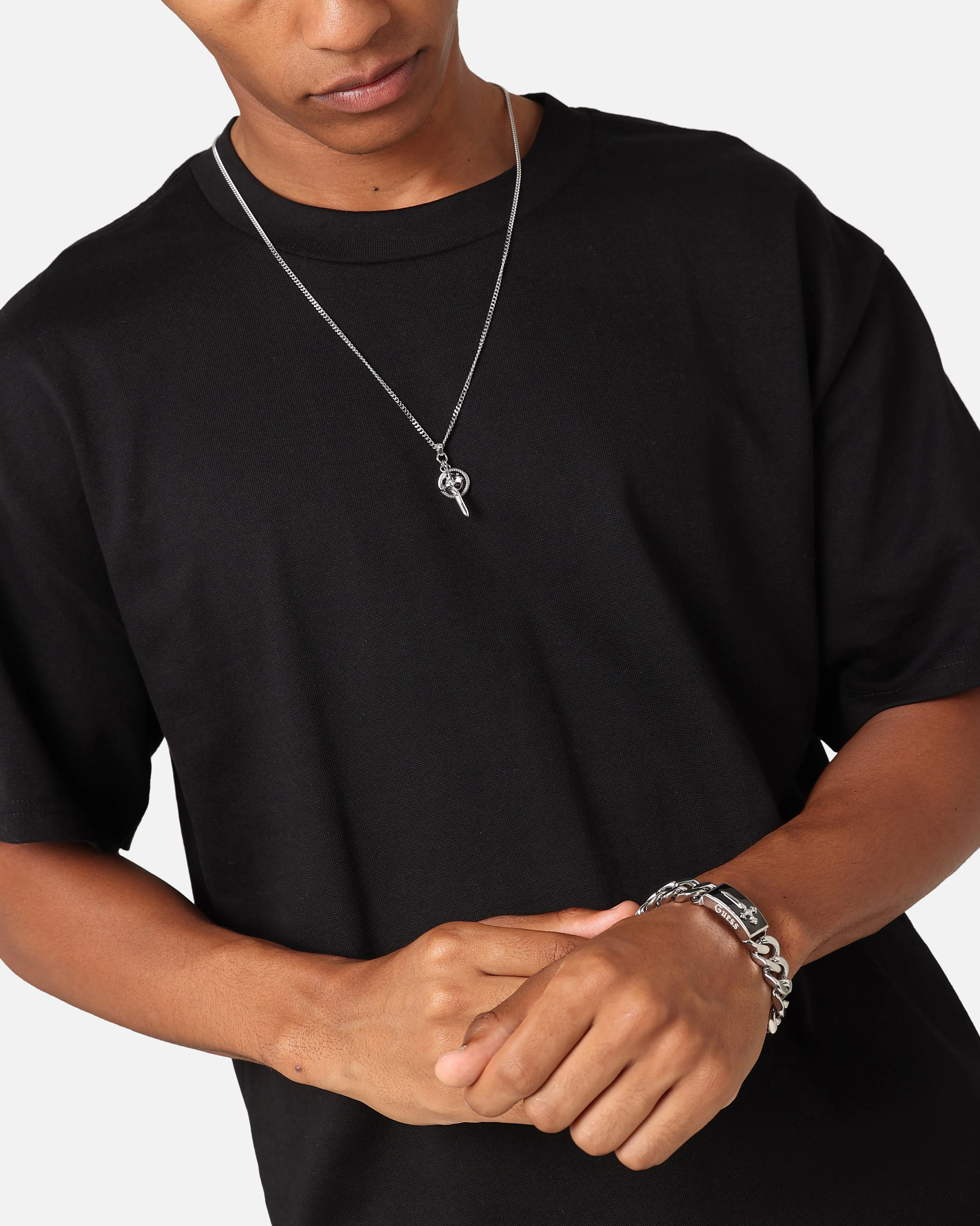 Guess Mainline South Alameda Shield Tag Bracelet Silver sold by Culture Kings product image thumbnail 3