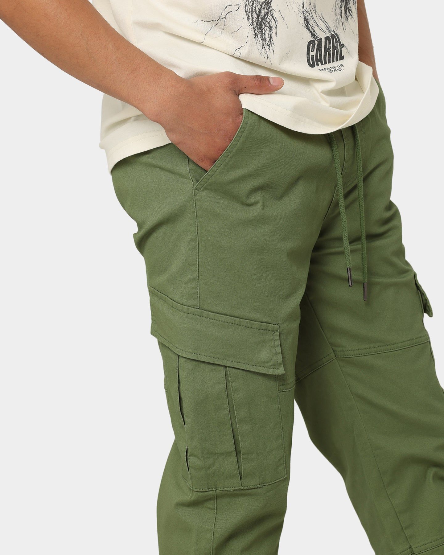 Carre Utilitaire Cargo Joggers Khaki Green sold by Culture Kings product image thumbnail 3