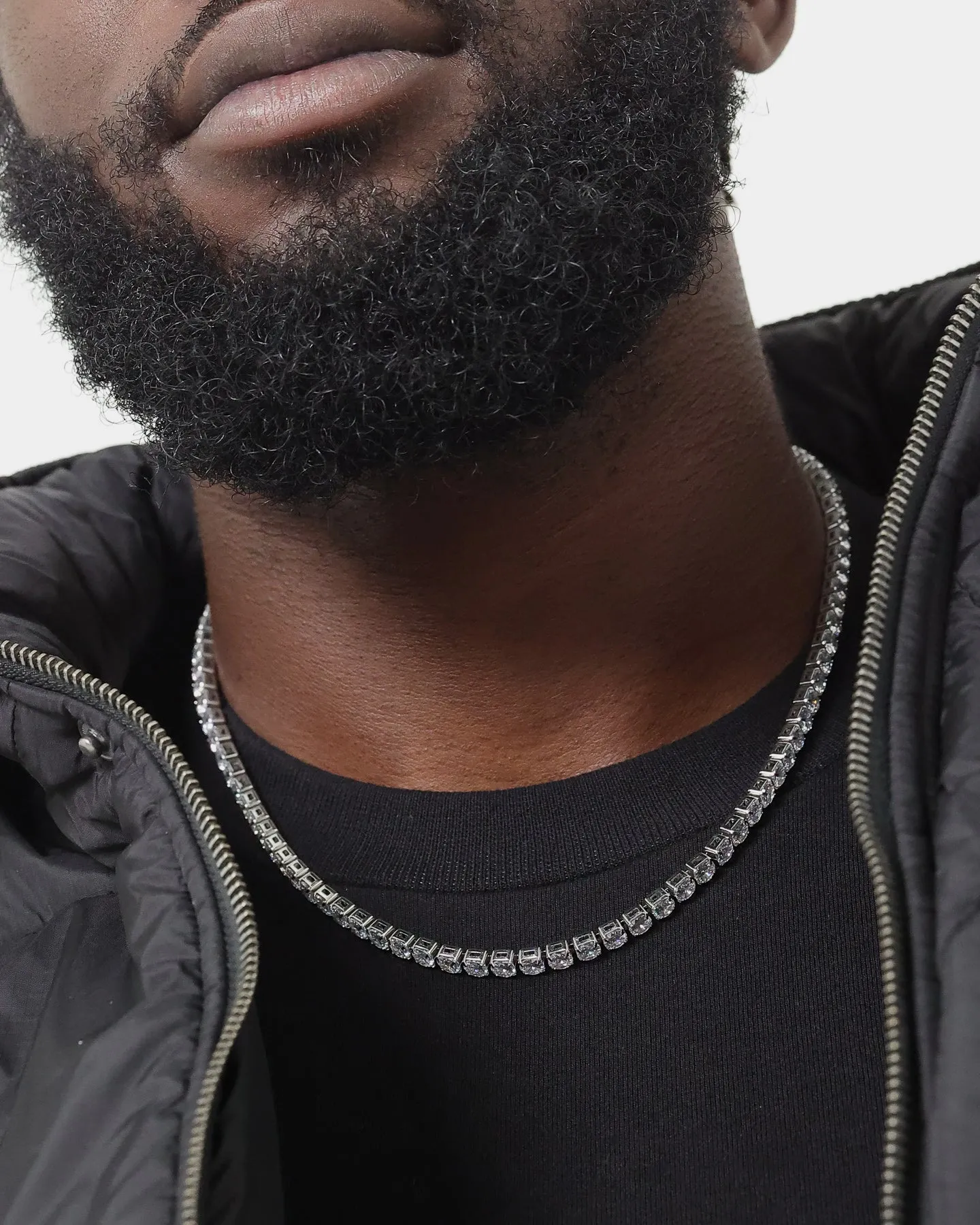 Saint Morta 5mm Tennis Chain Iced White Gold sold by Culture Kings