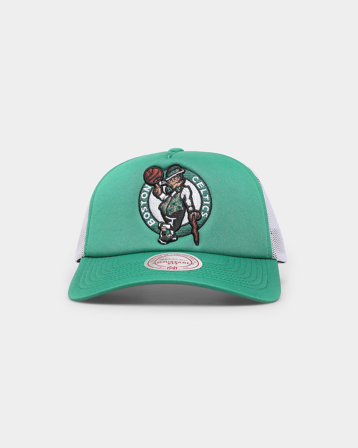 Mitchell & Ness Boston Celtics 'NBA Off The Backboard' Trucker Snapback Green sold by Culture Kings