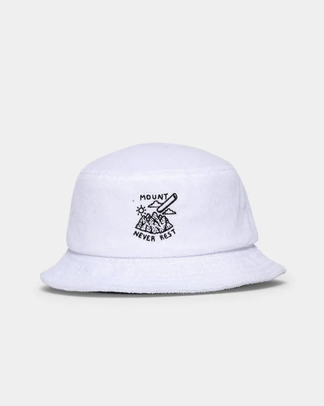 Rats Get Fat Mount Never Bucket Hat White sold by Culture Kings