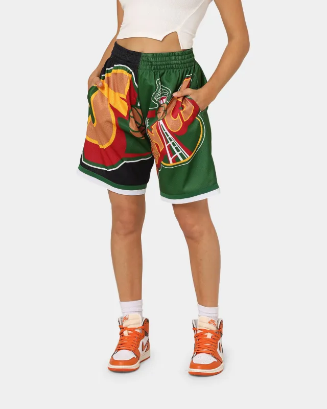 Mitchell & Ness Seattle Supersonics Big Face Shorts 5.0 Black sold by Culture Kings