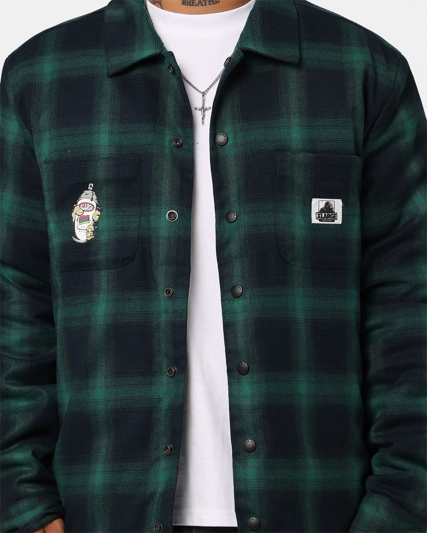 X-Large Workers Long Sleeve Shirt Green sold by Culture Kings product image thumbnail 3