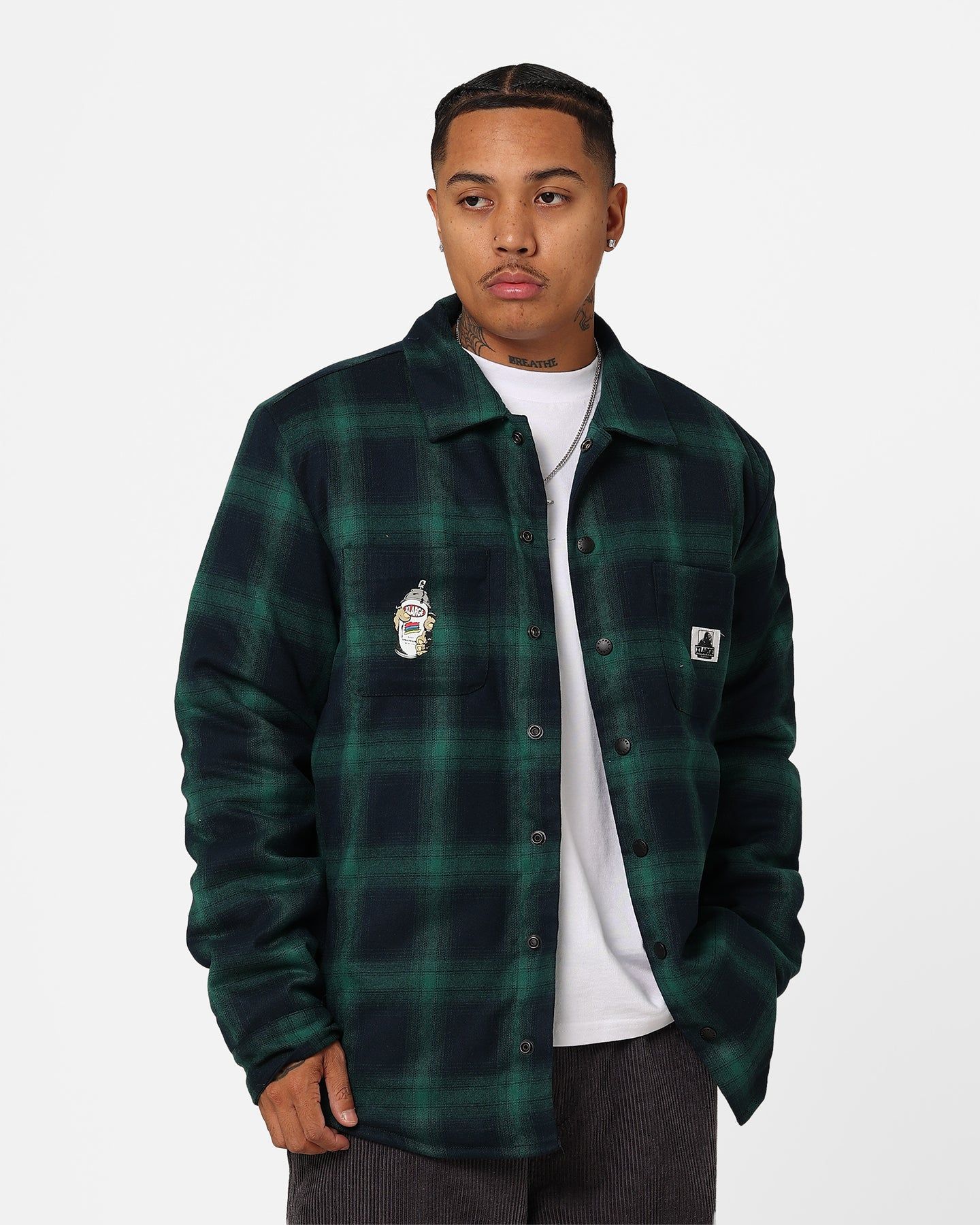 X-Large Workers Long Sleeve Shirt Green sold by Culture Kings