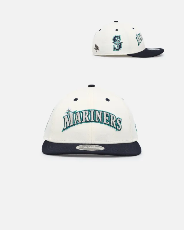 New Era X Felt Seattle Mariners 9FIFTY Snapback Chrome White sold by Culture Kings