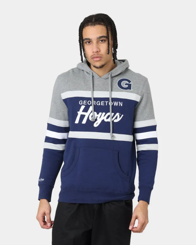 Mitchell & Ness Georgetown Hoyas Head Coach Hoodie Navy sold by Culture Kings