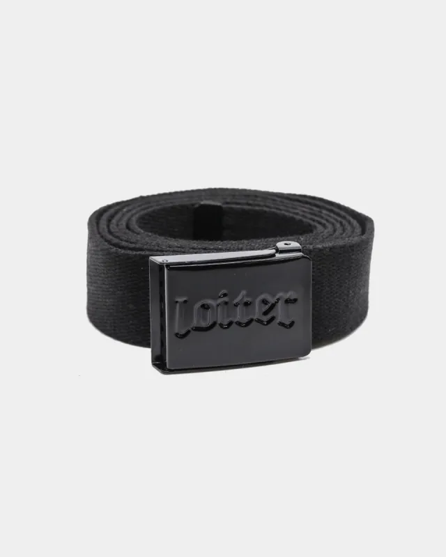 Loiter Web Belt Black sold by Culture Kings