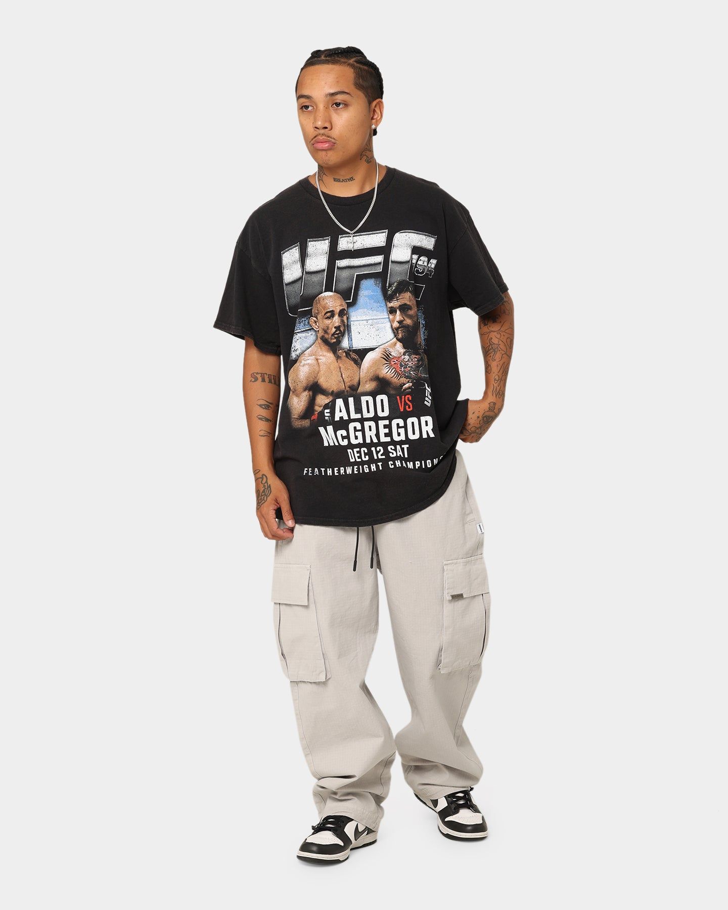 Goat Crew X UFC 194 Card Vintage T-Shirt Black Wash sold by Culture Kings product image thumbnail 2