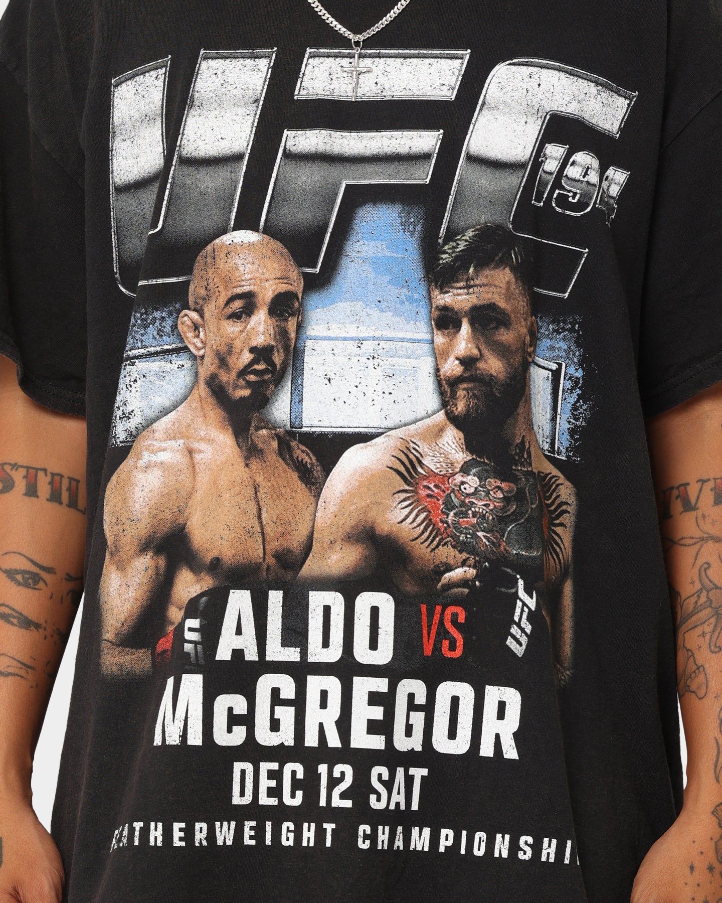 Goat Crew X UFC 194 Card Vintage T-Shirt Black Wash sold by Culture Kings product image thumbnail 4