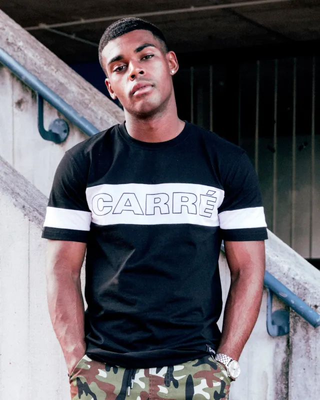 Carré Panneau Short Sleeve T-Shirt Black/White sold by Culture Kings