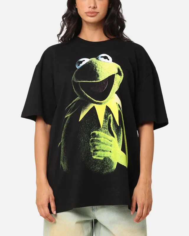 American Thrift Disney The Muppets Kermit Heavy T-Shirt Black sold by Culture Kings