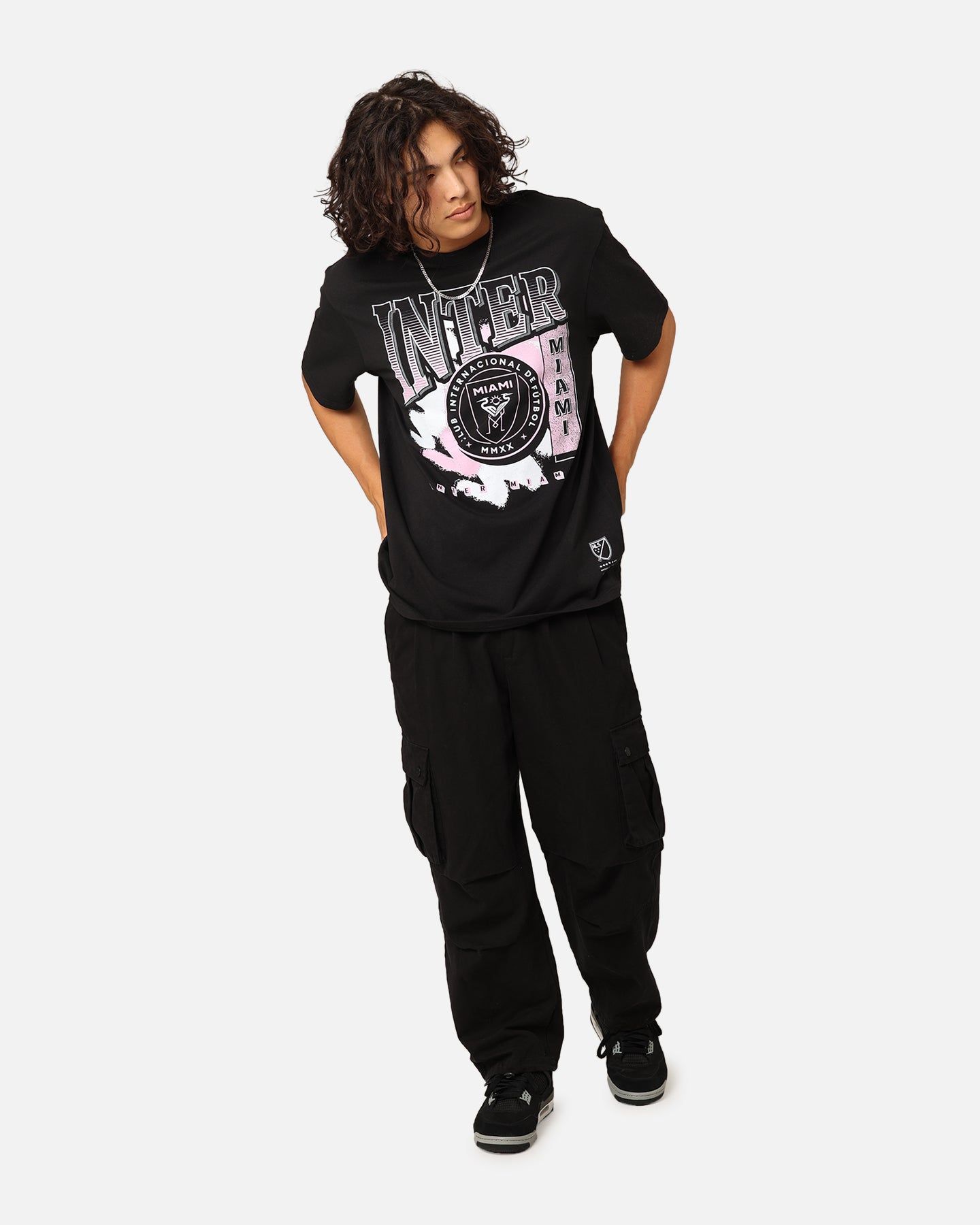 Mitchell & Ness Inter Miami Brush Off T-Shirt Black sold by Culture Kings product image thumbnail 2