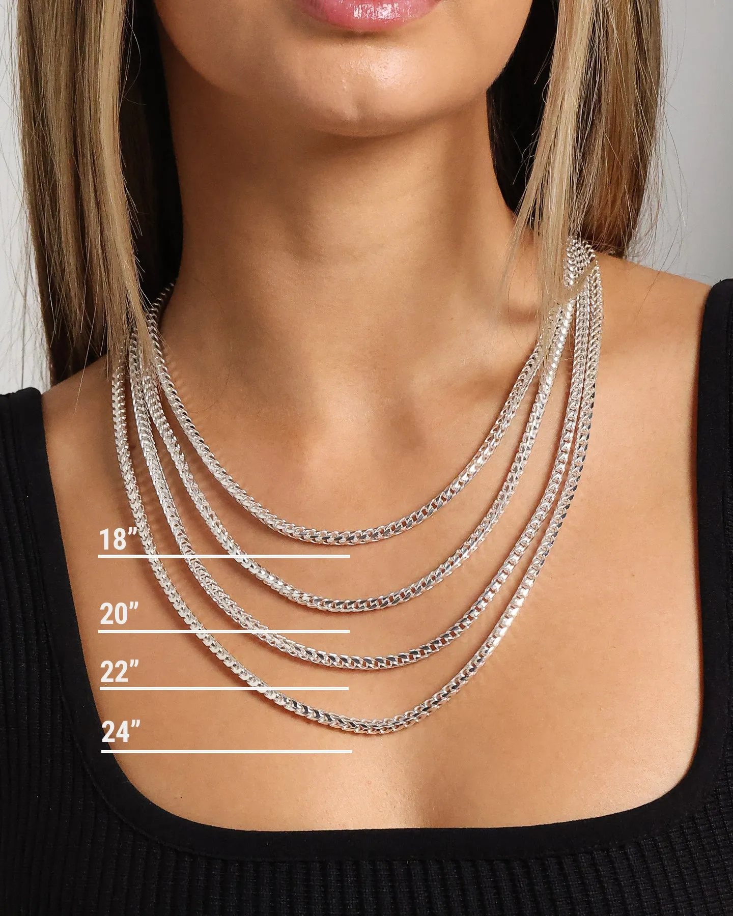 House Of Auric 3.7mm Franco Chain Sterling Silver sold by Culture Kings product image thumbnail 3