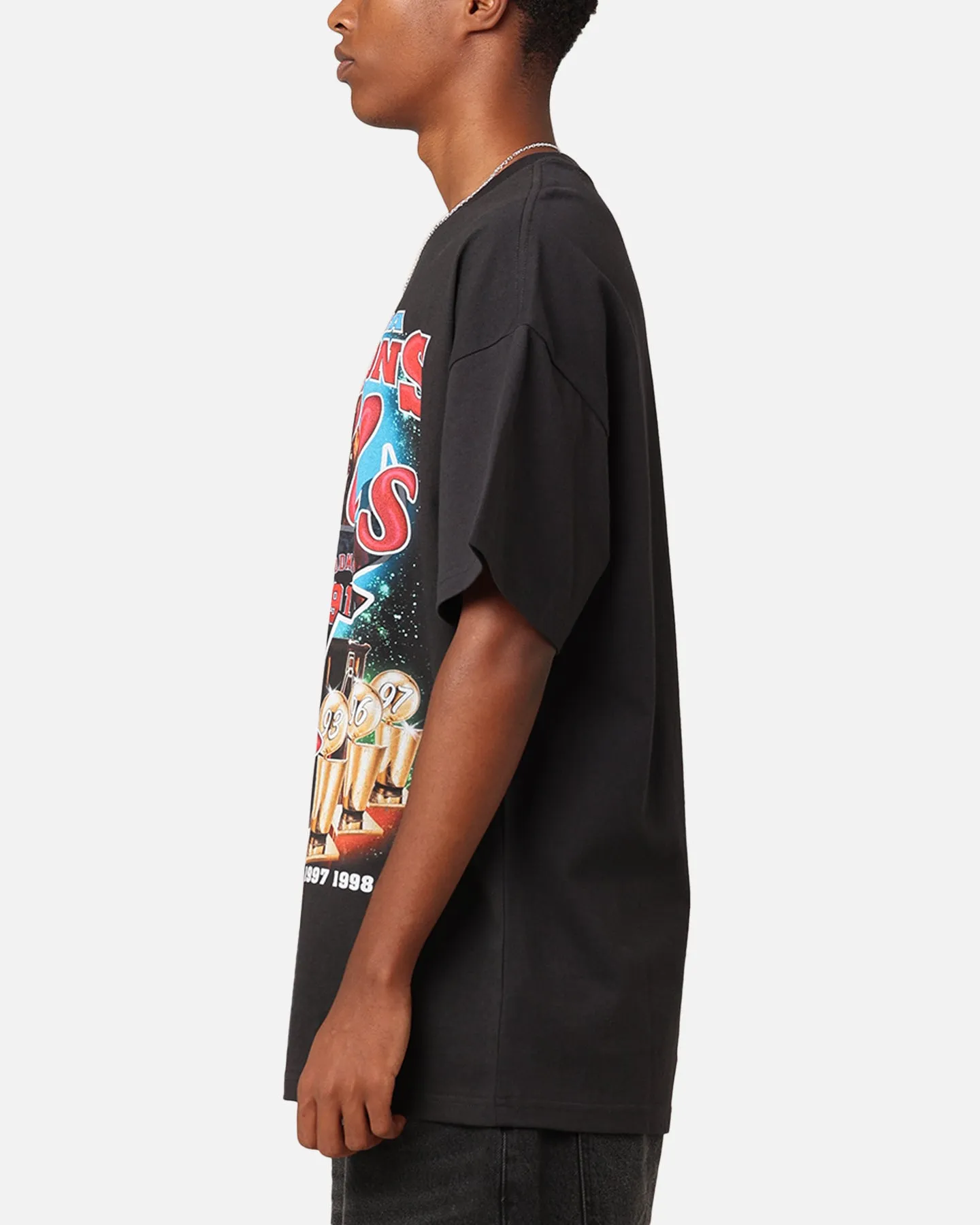 Mitchell & Ness Chicago Bulls On The 6 Champ T-Shirt Faded Black sold by Culture Kings product image thumbnail 5