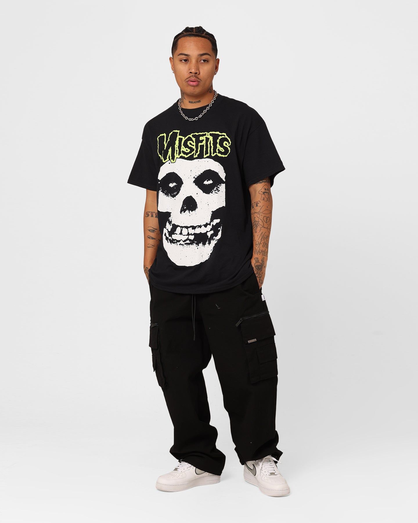 Misfits Fiend Green Logo T-Shirt Black sold by Culture Kings product image thumbnail 2