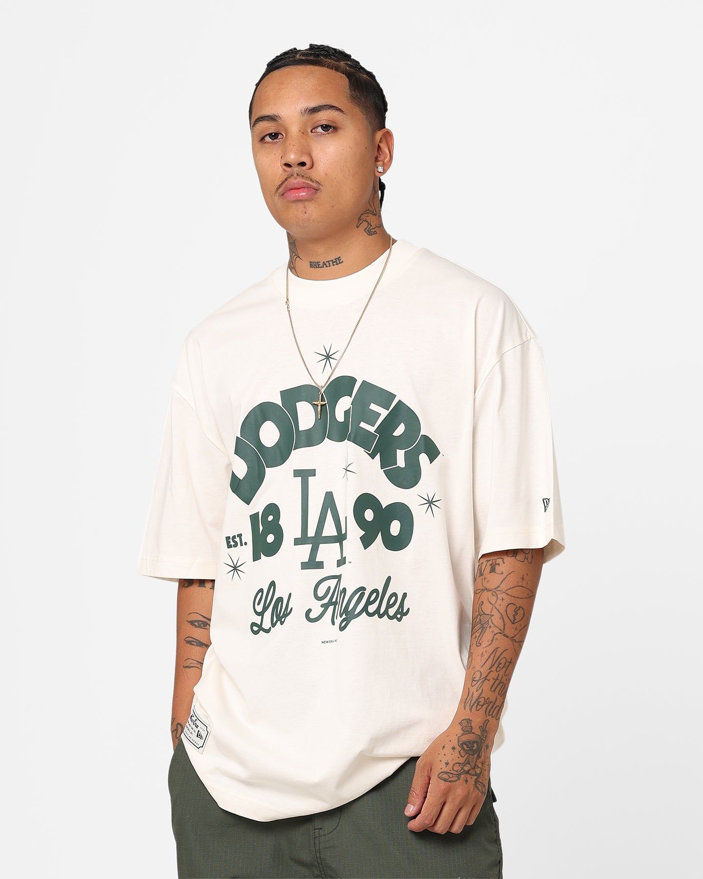 New Era Los Angeles Dodgers T-Shirt Off White sold by Culture Kings