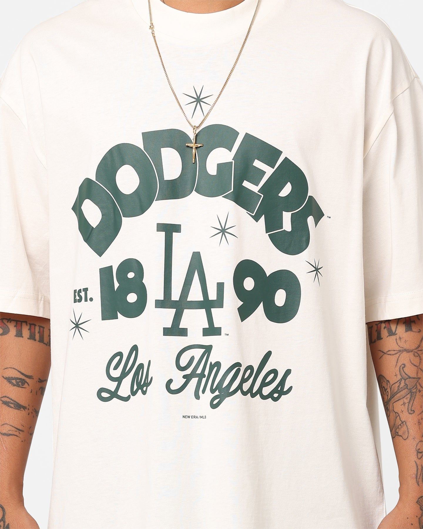 New Era Los Angeles Dodgers T-Shirt Off White sold by Culture Kings product image thumbnail 3