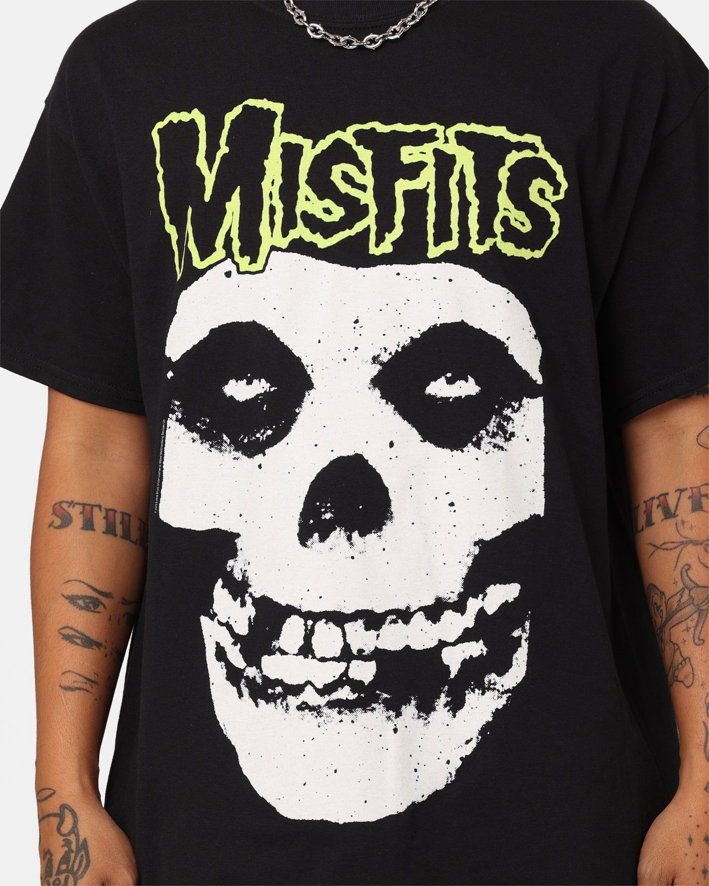Misfits Fiend Green Logo T-Shirt Black sold by Culture Kings product image thumbnail 3