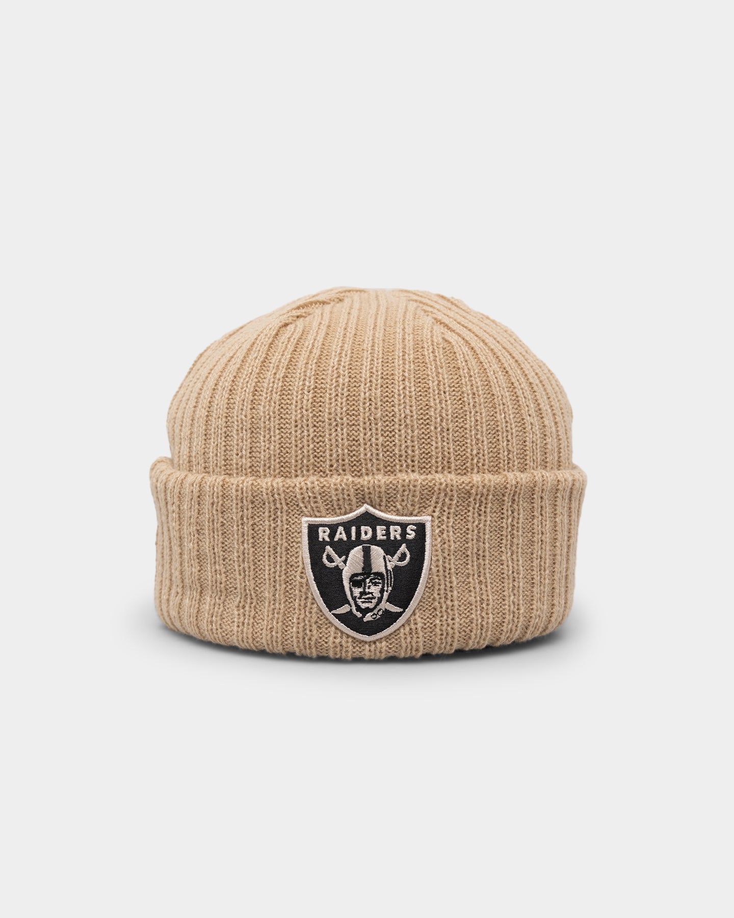 New Era Las Vegas Raiders Knitted Beanie Light Beige sold by Culture Kings