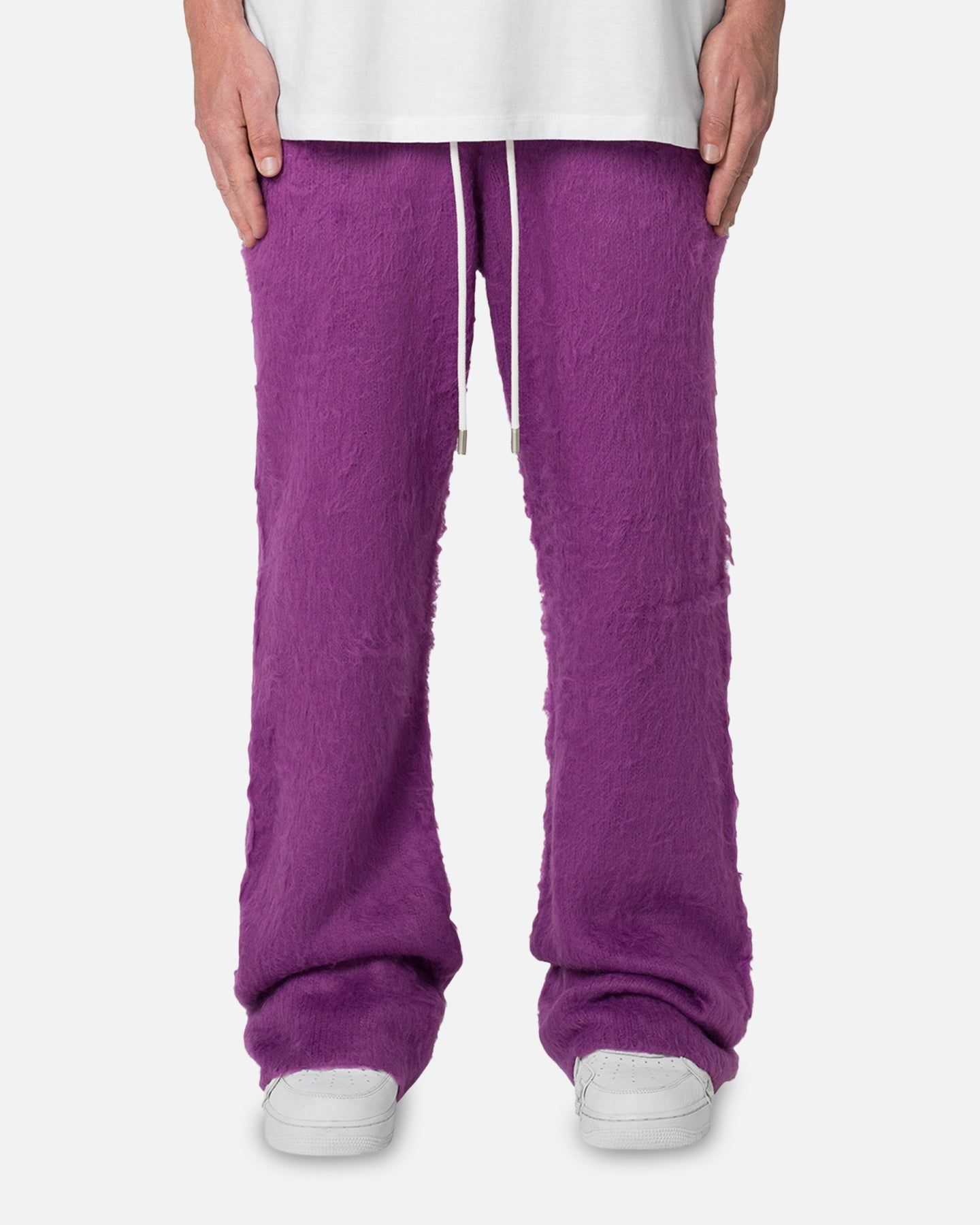 MNML Fuzzy Sweatpants Purple sold by Culture Kings