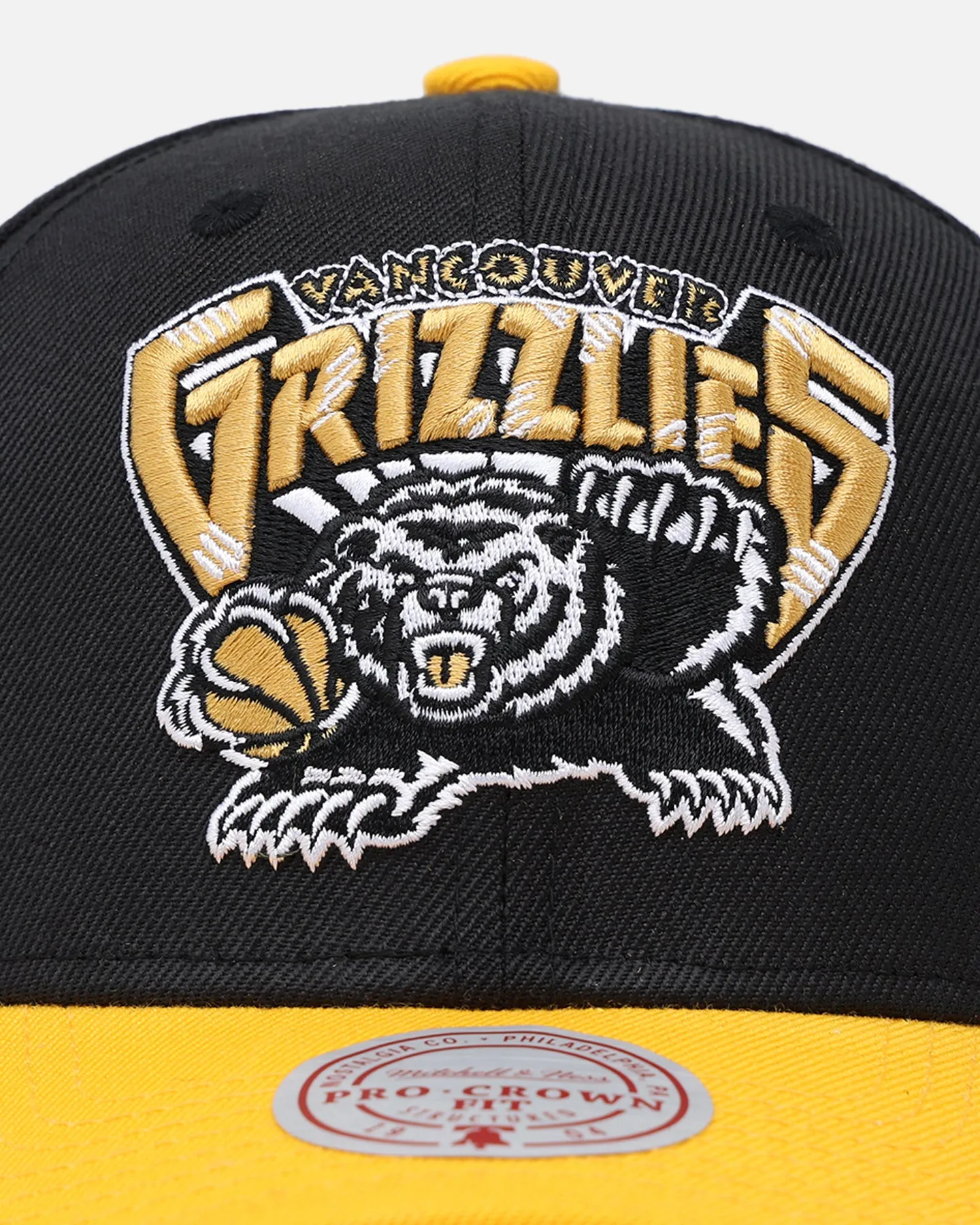 Mitchell & Ness Memphis Grizzlies "Enter The Dragon" Pro Crown Snapback Black/Ochre sold by Culture Kings product image thumbnail 5