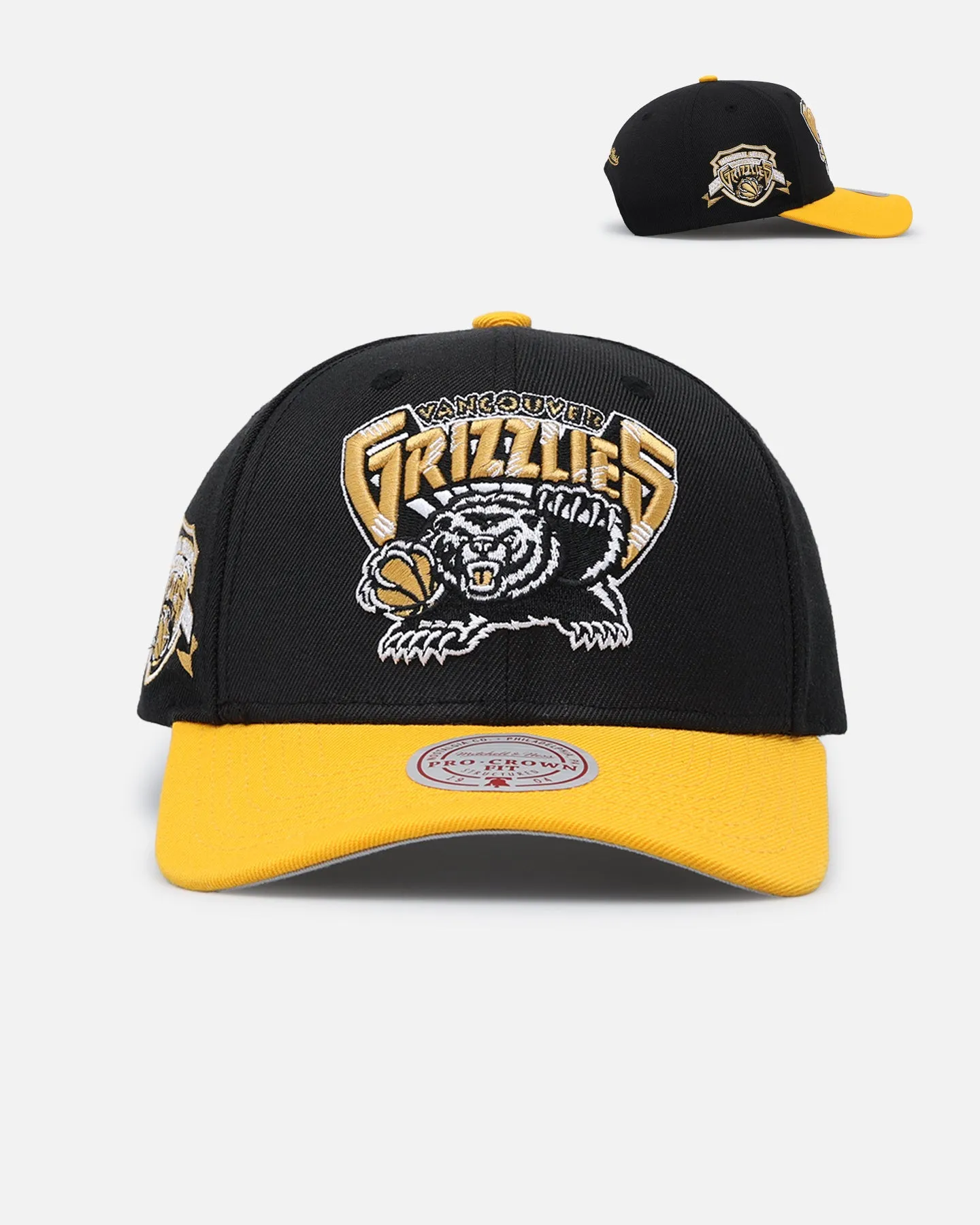 Mitchell & Ness Memphis Grizzlies "Enter The Dragon" Pro Crown Snapback Black/Ochre sold by Culture Kings