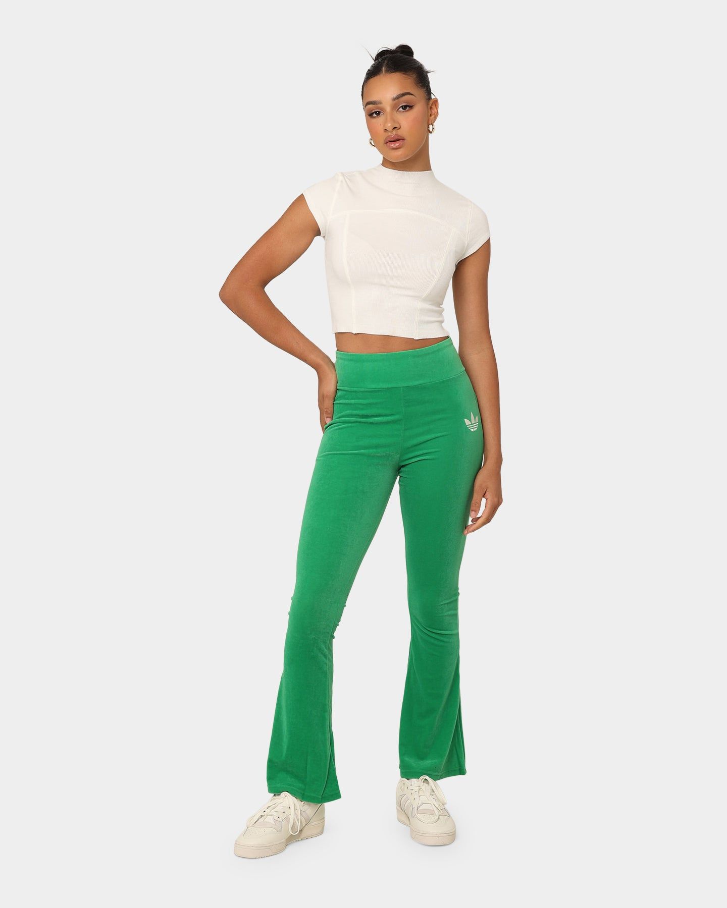 Adidas Women's Flared Leggings Green sold by Culture Kings product image thumbnail 2
